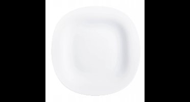 6x Luminarc Carine Neo dessertplanken vierkant wit 19,5cm