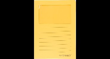 Q-CONNECT L-map met venster | 120 g/m² | A4 | pak van 100 stuks | oranje