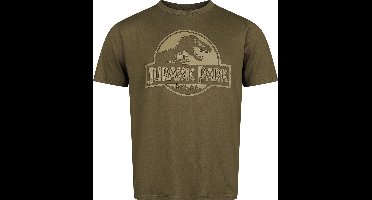 Jurassic Park HD Logo Heren T-shirt - khaki - M