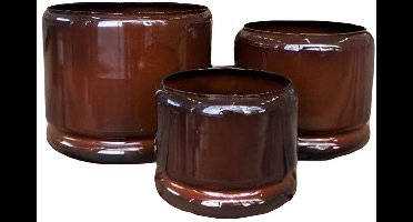 Buitengewoon de boet - Pot Rickard Bruin L 26x31cm