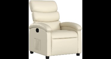 vidaXL - Relaxfauteuil - Crème - Kunstleer