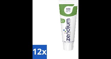 12 x Zendium Tandpasta Extra Fresh 75 ml - Tandpasta - Enzymen - Natuurlijke Tandpasta - Mondverzorging - Gaatjes Voorkomen