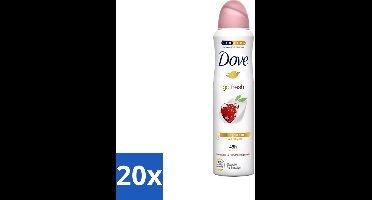 20 x Dove - Deodorant - Go Fresh Granaatappel - Frisse en fruitige geur - 150 ml - Dove Go Fresh - Deodorant Spray - Anti-transpirant - Frisheid - Fruitige Geur