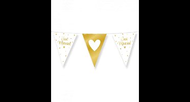 Paperdreams - Folie vlaggenlijn just married dubbelzijdig - 10 meter
