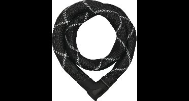 ABUS Iven Chain 8210 - kettingslot - Testwinnaar ANWB Slotentest - ART2 goedgekeurd - ABUS veiligheidsniveau 10 - 110 cm - zwart - slijtvaste hoes