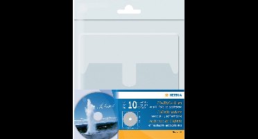 HERMA Zelfklevende insteekhoes voor 1 CD/DVD, van PP, transparant