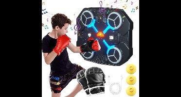 Boxing Machine - Boksbal - Bokszak met Muziek - Zwart