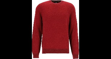 BOSS Hestro regular fit trui wolmengsel - heren trui middeldik O-hals - rood