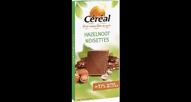 Céréal Chocolade Tablet Hazelnoot - 80 gr