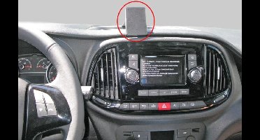 Brodit ProClip houder geschikt voor Fiat Doblò 2016 - Center mount