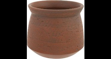 Bloempot Riscado Terracotta 16x16xh13,5cm Rond Aardewerk