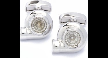Manchetknopen - Auto Turbocharger Zilverkleurig
