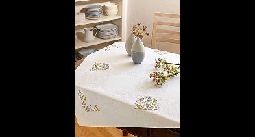 Borduurpakket tafelkleed met telpatroon grassen Rico design 78640.52.21