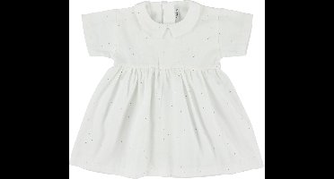 Trixie Jurk Gold Blossom Meisjes Katoen Wit Maat 98
