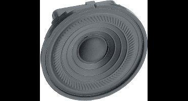 Visaton K 50 WP - 50 Ohm 2 inch 5 cm Mini-luidspreker 2 W 50 Ω Zwart Kunststof membraan, Vochtbestendig, UV-bestendig