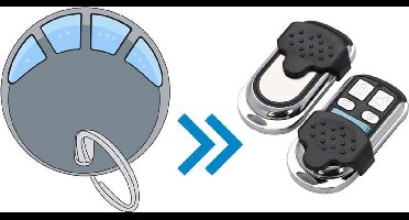 Hormann HSP4 met blauwe knoppen (Alternatieve handzender)