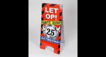 Paperdreams - Warning sign - 25 Jaar getrouwd