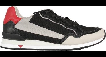 Guess Genova Heren Sneaker - Zwart/Grijs - Maat 39