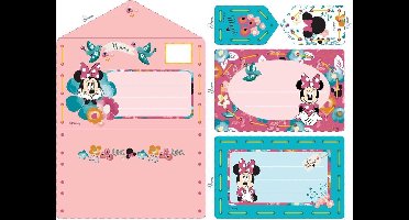 Vervaco - Borduurkaart kit - Disney Minnie dagdroomt set van 5 - PN-0168416 - Borduren - Borduurpakket - Borduurpakket kind