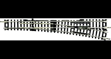 N Fleischmann rails (zonder ballastbed) 22303 Onderbouwwissel, Rechts 155 mm 10 ° 765 mm 1 stuk(s)