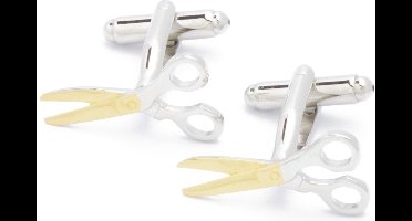 Manchetknopen - Schaar Goud Gouden Scharen