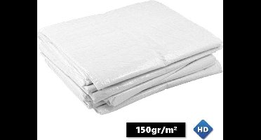 Wit afdekzeil bache bouwzeil 3x4m 150gr/m²