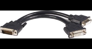 StarTech 20 cm LFH-59 mannelijk naar dual vrouwelijk DVI-I DMS-59 kabel