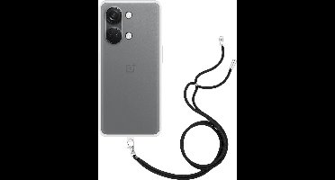 Just in Case hoesje met koord geschikt voor OnePlus Nord 3 (5G) Hoesje met Koord - Flexibele Case - Transparant