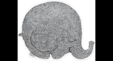 Jollein - Kussen Vilt - Bubbles Grijs