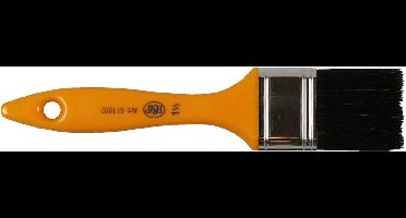 Benson Platte verfkwast - 35 mm - zwart varkenshaar - geel - duurzaam