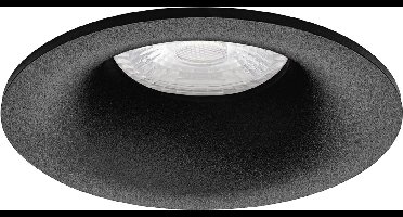 Premium Inbouwspot Jochen Zwart Verdiepte ronde spot Warm Wit (3000K) Met Philips LED