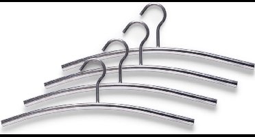 Kledinghanger - RVS - 44 cm- jassen hanger / kapstok