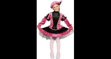 Pietenjurkje kind Roze/Zwart met petticoat - Maat 164
