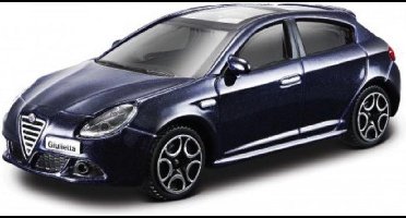 Bburago ALFA ROMEO GIULIETTA 2011 blauw metalic schaalmodel 1:43