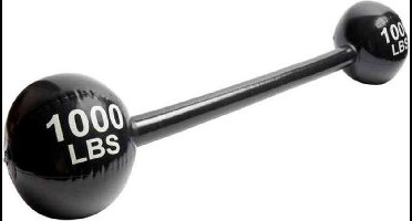 Smiffys - Inflatable Dumbbell Kostuum Accessoire - Zwart