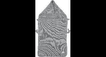 Meyco Baby Knots voetenzak - grey - 40x82cm
