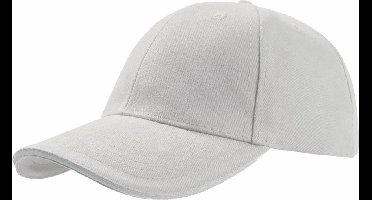 Atlantis Liberty Sandwich Heavy Brush Cotton 6 Panel Cap (Pack of 2) (Wit/Wit)