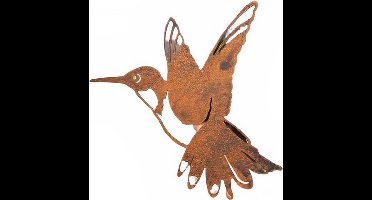 Art Bizniz Geluksvogel Kolibrie Staal Roestbruin