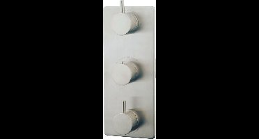 Wiesbaden Caral Inbouw Douchekraan Afbouwset 3-Weg - RVS Look
