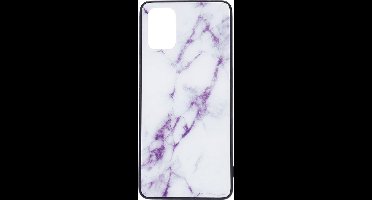 Shop4 - Geschikt voor Samsung Galaxy M31s Hoesje - Harde Back Case Marmer Wit