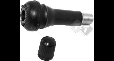 Ventiel gemonteerd, TR414, Zwart