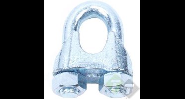 Staaldraadklem, klem, 3mm, verzinkt