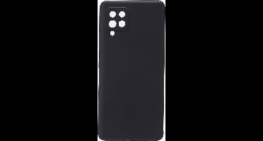 Shop4 - Geschikt voor Samsung Galaxy A42 5G Hoesje - Zachte Back Case Mat Zwart