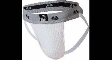 MM Sports Original Edition Swimmer/Jogger Jockstrap 2 inch White - MAAT M - Heren Ondergoed - Jockstrap voor Man - Mannen Jock