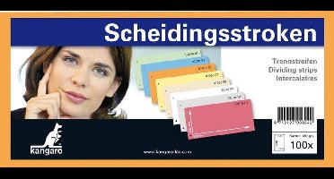 Kangaro 07070-06 Scheidingsstrook 2-gaats 105x240mm 180g RC Oranje