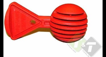 safetyball, Disselkoppeling slot, disselbal Rood, Kunststof, 50mm diameter, bal
