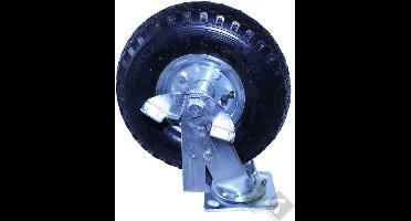 Zwenkwiel op lucht met rem - draagvermogen van 140KG - 26CM