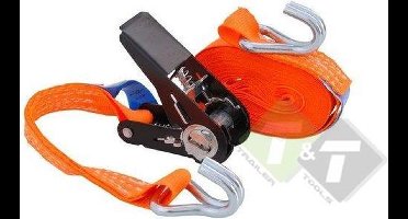 spanband 0.8 Ton x 3 meter - sjorband 800 kg band is 2,5 cm breed - spanband met ratel - aanhangerband
