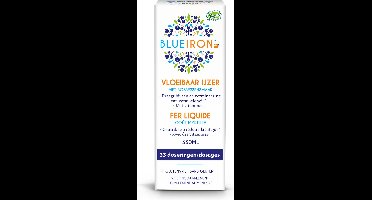 Blueiron vloeibaar ijzer elixer original - Bessensmaak - Ijzer ondersteunt het energieniveau - 330ml - 33 doseringen