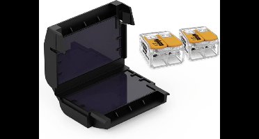 CellPack 410358 EASY-PROTECT/522 Gelbox voor verbindingsklemmen Flexibel: 0.5-6 mm² Massief: 0.5-6 mm² 1 stuk(s) Zwart